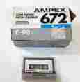 0000691300 Ampex 672 C-90 Low Noise High Output Professional Audio Cassettes Box Of 10