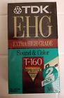 T-160 020356365608 Tdk Extra High Grade Super Avilyn Pack Vhs