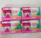 07180936323 Memorex Pack Min Cassette Tapes Yellow Hub Vintage