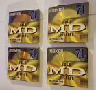 1066295 Maxell Gold Recordable Md Mini Disc Min New Sealed Lot