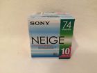 10mdw74nea Sony Neige Minute Blank Md Mini Disc Pack