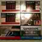 110min Mixed Lot 6 Audio Cassette Tapes Metal Norm 60 90 Tdk Sony Realistic