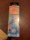 15md80cl Sony Md Recordable Colored Mini Disks Pack Storage Cases New