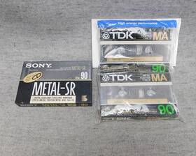 Ma90  2 Tdk Metal & 1 Sony Metal-sr 020356206307 3 Cassette Tapes And 90 Sealed