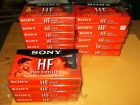 25.00 Sony High Fidelity Normal Bias Blank Tapes Min New Sealed