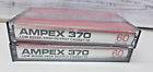 370-c60 Ampex Sealed Vintage Low Noise High Output Cassette Tapes Minutes