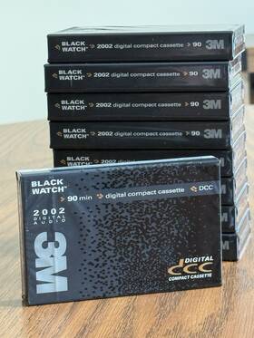 3m 051111416815 Lot Of 9 Black Watch Dcc 2002 90 Blank Digital Compact Cassette New/sealed