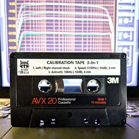 Avx20 3m 3-in-1 Avx Speed And Azimuth/alignment Calibration L/r Check Audio Cassette Tape