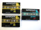 44-8701 44-8705 Realistic Lot Of Supertape Type Audio Cassettes Vintage Oem New