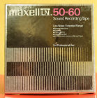 50-60 Maxell Vintage Maxwell Sound Recording Tape Ln Low Noise Ext Range Reel To