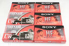 600min Sony Maxell Mixed Lot 6 Factory Sealed Blank Audio Cassette Tapes Total