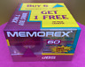 Be-132 7 Memorex Blank Cassettes Dbs 60 Minutes Pack Sealed