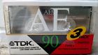 Ae-90 Tdk Three Type Cassette Tapes Japan New And Sealed