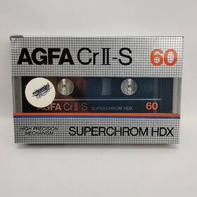 D-5090 Agfa Cr Ii-s 60 Superchrom Hdx Cassette Tape New Sealed