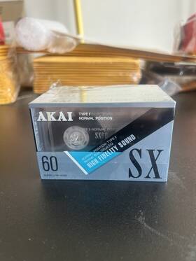 Akai 905192222963 Sx 60 Blank Audio Cassette Tape Sealed New