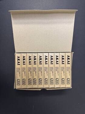 Gx60 Akai Type Ii Chrome Position Cassette Tape Lot Of 10