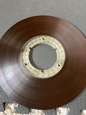 L36mlr Amc Audio Magnetics Co Nos Pancake 3600ft 1/4 Inch 1 Mil Poly Lubricated Reel Tape