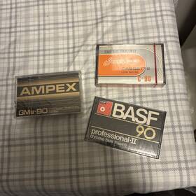19821984 Ampex 3 Ampexgm-ii 1982-1984 Us Blank Cassette Tape Basf 90 Super Sound C90 Sealed