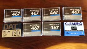 R-120 Ampex Tdk 467 Dat Digital Audio Tape Cassette 7 New Sealed Clean