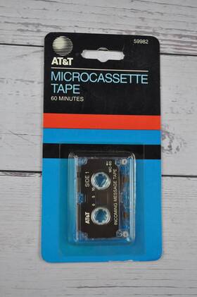 59982 At&t Vintage Microcassette Tape 60 Minutes New In Package-free Shipping