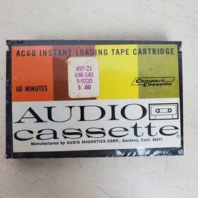 Ac60 Audio Magnetics Corp Vintage Cassette New Old Stock Instant Loading Sealed