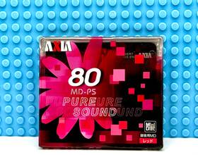Axia 902520239037 Md Md-ps Red Pure Sound 80 Blank Mini Disc 1 Sealed