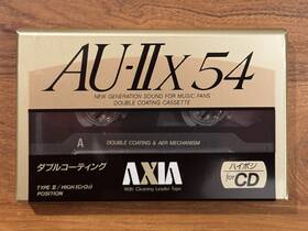 Au-2x Axia Fuji Au-iix 54min Top Of The Line Type Ii Blank Audio Cassette. Japan 1991