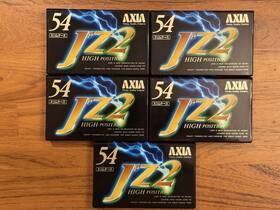 Jz2b-54 Axia Fuji Set Of 5 Jftz2 Type Ii Blank Audio Cassettes. Japan 1993
