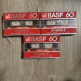 Basf 009993006699 60 Lh-ei Stereo Cassette Tape 88m X 3 Bundle Bulk Sealed New