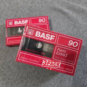 Basf 009993009461 Ferro Extra I 90 Blank Audio Cassette Tapes Lot Of 4 New Sealed Type 1 Cs1