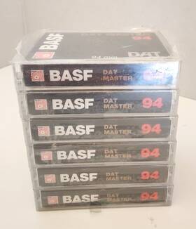 Basf 009993140782 Dat Master 94 New Sealed Min Blank Digital Audio Tape 10 6 Pack