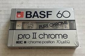 Basf 028357542455 Pro Ii Cr Chrome High Bias Audio Cassette Tape Sealed New Old Stock Nos Nu