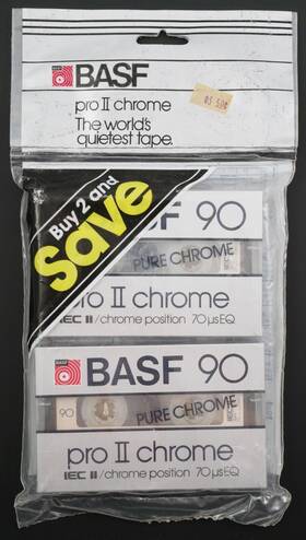 52024 Basf 2 90 Pro Ii Chrome Type Cassettes New And Sealed Tapes