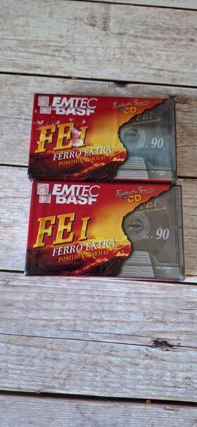 Ferroextra90 Basf Emtec Fei Ferro Extra 90 Blank Cassette Tape New Sealed Lot Of 2 #6