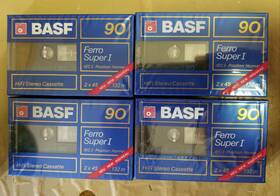Fsi90 Basf Four Ferro Super I 90 Blank Audio Cassette Tape Tapes Brand New And Sealed