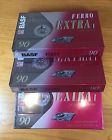 Basf Lot Of 3 Sealed Ferro Extra I 90 Minute Cassette Tapes Blank New Normal 028357523195