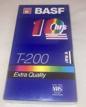 Tape-10 Basf T-200 Brand New-basf Blank Vhs Cassette Hours-vintage-sealed