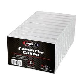 Bcw 722626038952 Cassette Tape Case Ce Accessory 10 Pack Clear