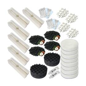 Fx456filter-42 Beaufan 42 Pcs Aquarium Media Kits Replacement For Fluval Fx4 / Fx5 Fx6 Canister Fi