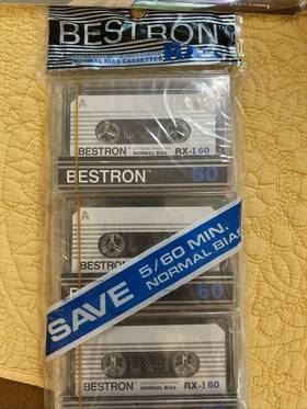 Bestron 018911169211 5 Pack Of Rx-i 60 Audio Cassette Tapes. Nos