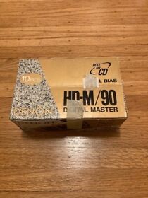 Hd-m90 Box Of 10 Denon Hd-m 90 Type Iv Metal Cassette Tapes New
