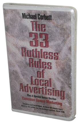Breakhru 764278502702 Michael Corbett The 33 Ruthless Rules Of Local Advertising Cassette Tape Box Set
