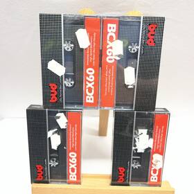 Bcx60 Bud 4 Sealed Blank Cassette Tapes Rare
