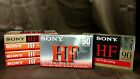 C-90hf Hf90c Sony 6 New Sealed 90 Audio Tape Type I Normal Bias