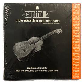 3632t Capitol 2 Triple Recording Magnetic Tape 3600 Ft 7 Inch Reel 0.5 Mil C-slot Nos New