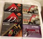 Cd110 Maxell Tdk 6 Assorted Blank Audio Cassette Sealed Tapes Xlii 110 Sa90 D60