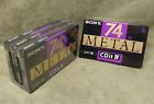 Cdit4-74 Sony Lot Of Cdit Iv Blank Cassettes Metal Type Minutes