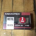 Cdx Iv 110 Memorex Pack Metal Cassette Tape Sealed 071809830372