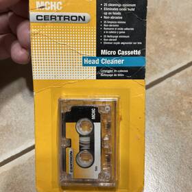 Certron 077431002705 Vintage Micro Cassette Head Cleaner New