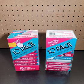 Hd90 Certron 077431012506 Blank Audio Recording Cassette Tapes Lot Of 20